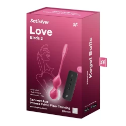 Alternative view of Satisfyer Love Birds 2 App-Controlled Kegel Trainer Pink 78.3g