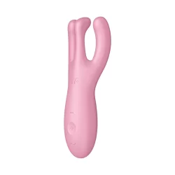 Satisfyer Threesome 4+ Lay-on Vibrator Bluetooth App Control Pink