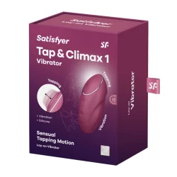Alternative view of Satisfyer Tap Climax 1 Red - Lay-On Vibrator with Dual Stimulation System