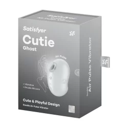 Alternative view of Satisfyer Cutie Ghost Air Pulse Intimate Device White Waterproof