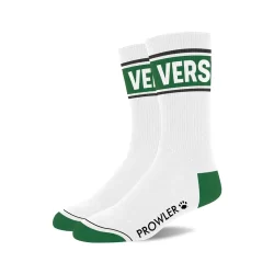 Alternative view of Prowler Vers Socks White/Green - Comfort Cotton Ankle Socks