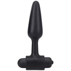 Doc Johnson Vibrating Anal Plug 10-Function 4" Silicone Black