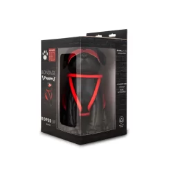 Alternative view of Kinksters Roped Up Rover - Leather Pup Figure with Rope Detail, Black