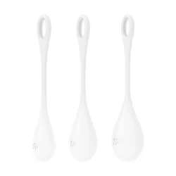 Fun Factory Yoni Power 1 Kegel Ball Set - Pelvic Floor Trainer, White/Red