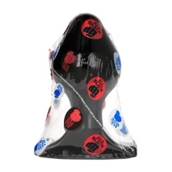 Alternative view of All Black Anal Plug Model 6 - 16 cm, Smooth Grooved Surface, Black