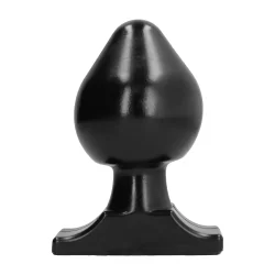 All Black Model 19 Intimate Plug 19 cm - Smooth Grooved Silicone Design