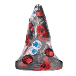 Alternative view of All Black Plug 16 cm - Grooved Silicone Analogue, Black