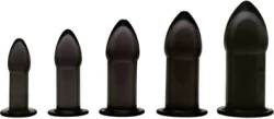 XR Brands Anal Trainer Set 5-Piece Flexible Black TPE System