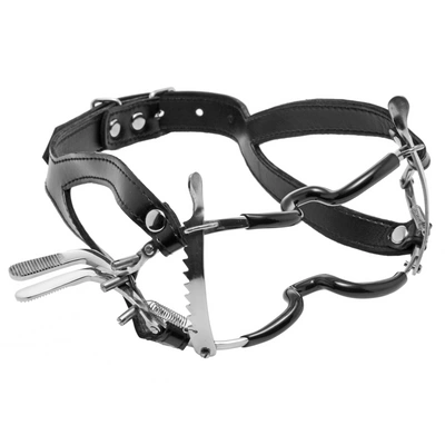 Master Series Ratchet Jennings Mouth Gag with Adjustable Strap - Asu ja Lelu