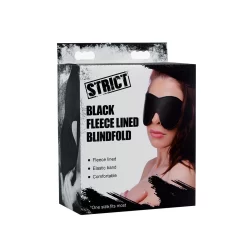 Alternative view of Master Series Lined Fleece Blindfold Black Adjustable Comfort Fit