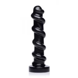 XR Brands The Screw Intimate Machine Black with Textured Spiral Design 27 cm