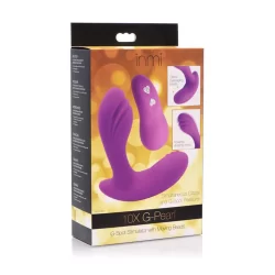 Alternative view of XR Brands G-Pearl Intimate Stimulator with Rotating Beads, Rechargeable