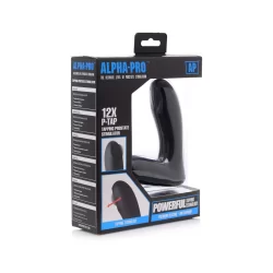 Alternative view of XR Brands P-Pulse Tapping Prostate System 12-Speed, Black Silicone