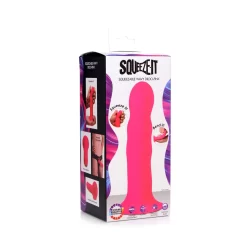 Alternative view of Blush Novelties Squeezable Wavy Model with Suction Base, Flexible, 19 cm