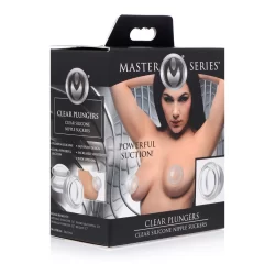 Alternative view of XR Brands Clear Plungers Silicone Nipple Suction Cups Large