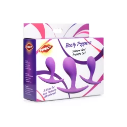 Alternative view of XR Brands Booty Poppers Silicone Training Set 3 Sizes Black