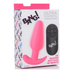 Alternative view of BANG Wireless Silicone Plug with 21 Vibration Modes & Remote Control
