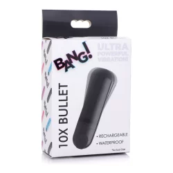 Alternative view of XR Brands Vibrating Bullet 10 Modes Metallic USB Rechargeable Mini