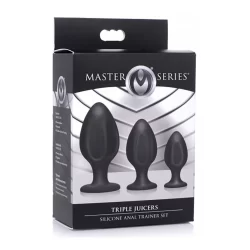 Alternative view of XR Brands Triple Juicers Silicone Anal Trainer Set - Graduated Sizes