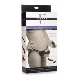 Alternative view of Double Diva Intimate System with Adjustable Harness & Remote Control, Black