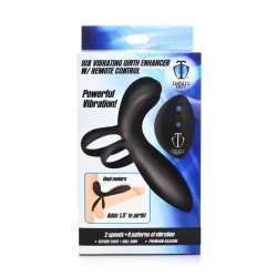 Alternative view of XR Brands Silicone Remote-Controlled Vibrating Sleeve, Waterproof