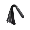 XR Brands Vibra-Lasher Silicone Vibrating Flogger Black 3 Modes - Asu ja Lelu