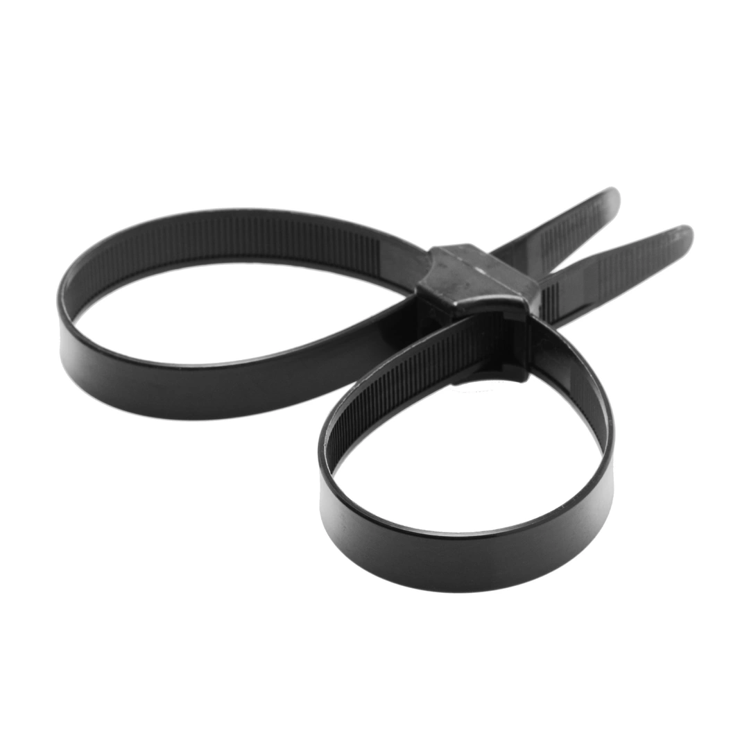 Misbehaved Police-Style Restraint Cuffs Black 5-Pack Durable Plastic - Asu ja Lelu