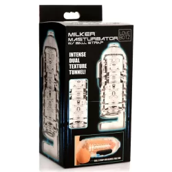 Alternative view of Milker Transparent TPE Intimate Device with Support Strap, Universal Fit