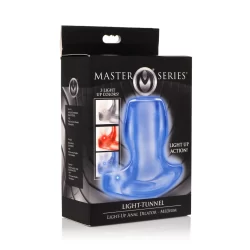 Alternative view of XR Brands Light-Tunnel Intimate LED Tunnel Plug Medium Clear