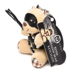 Alternative view of Trinity Vibes Shibari-Inspired Teddy Bear Keychain, Burnt Orange, 10cm