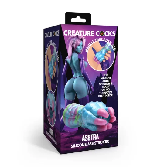 Alternative view of XR Brands Asstra Silicone Intimate Trainer Blue/Purple 7in