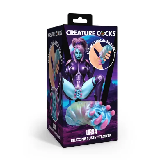 Alternative view of Ursa Silicone Intimate Machine Blue/Purple - Textured Tunnel 16cm