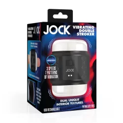 Alternative view of JOCK Vibrating Double Tunnel Intimate Machine Black Rechargeable