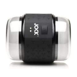 JOCK Vibrating Double Tunnel Intimate Machine Black Rechargeable