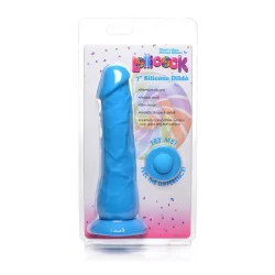 Alternative view of Curve Lollicock Silicone Model 7" 18 cm Flexible with Suction Cup Pink