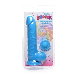 Alternative view of Curve Toys Lollicock Silicone Intimate Model with Base 18 cm - Natural