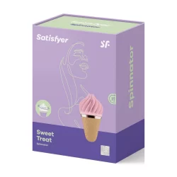 Alternative view of Sweet Treat Rotating Silicone Tongue Device - Pink, Compact Design