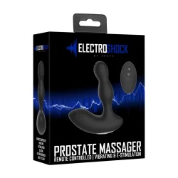 Alternative view of Shots ElectroShock Prostate Massager Black Dual Motor Silicone Remote