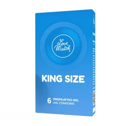 Alternative view of Love Match King Size Large Condoms 60 mm 6-Pack for Comfortable Fit