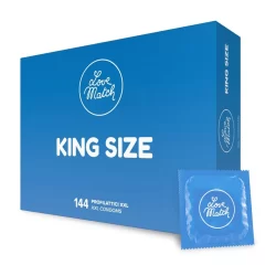 Love Match King Size XXL Condoms 60 mm 144-Pack Extra Comfort Fit