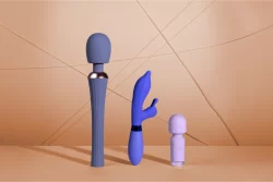 Alternative view of Loveline Silicone Pointed Dual Stimulation Vibrator Pink 20 cm