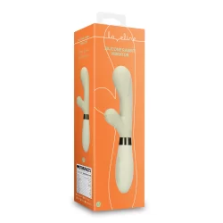 Alternative view of Loveline Silicone Dual Action Massager Misty Green Rechargeable