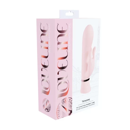 Alternative view of Loveline Tendre Dual-Motor Pink Rechargeable Rabbit System, Waterproof