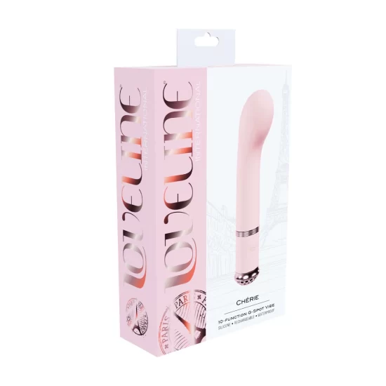 Alternative view of Loveline Cherie Paris G-Spot Vibrating Device Pink Silicone USB