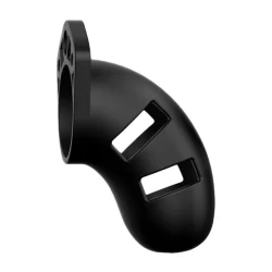 Alternative view of Mancage Model 20 Silicone Chastity Cage 3.5" / 9 cm Adjustable Black