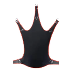 Toys4Lovers Leather Sling Black & Red 5-Point, Genuine Leather, 113x122cm