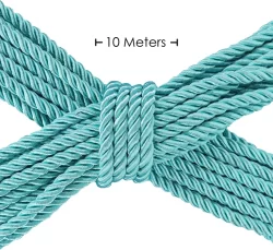 Alternative view of Shots Polyester Rope Blue 10m Durable Smooth Bondage Accessory