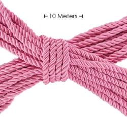 Alternative view of ToyJoy Polyester Bondage Rope 10m Pink - Durable Restraint System