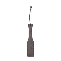 OUCH! Bonded Leather Impact Paddle Black - Sturdy Anatomic Design