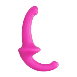 OUCH! Silicone Strapless Strap-On Purple 10-Speed Remote Control 12cm